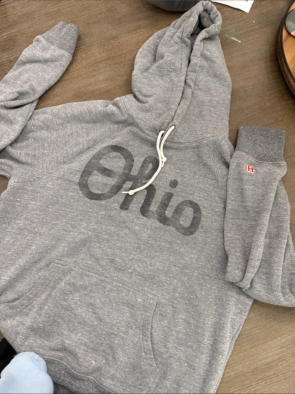 HOMAGE Gray 'Ohio' Crewneck Hoodie